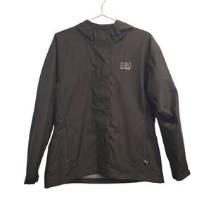 Hally Hansen |  Women's Seven J Rain Jacket Full Zip Hooded Black